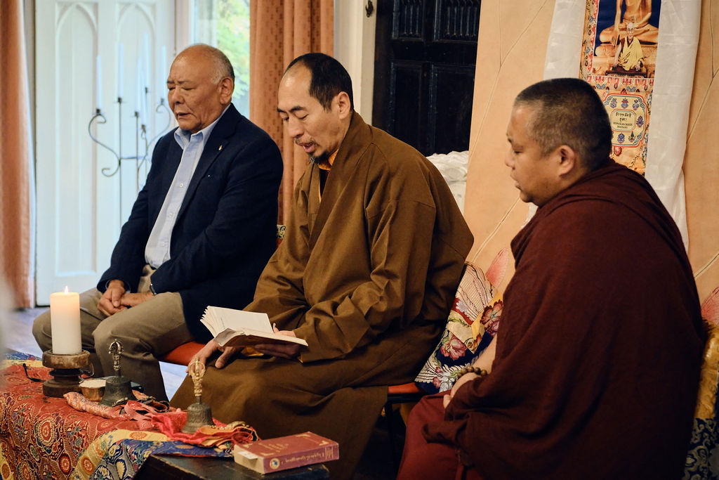 Taken at the 50th anniversary celebration of the Dalai Lama visiting The Abbey